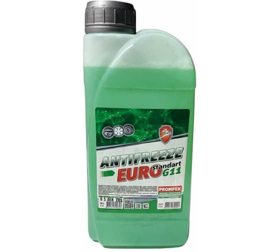 Антифриз Промпэк ЕВРО Стандарт Green, 1 кг фл. п/э 4607131790853