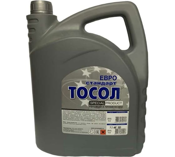Тосол Промпэк А-40 М ЕВРО Стандарт, 3 кг 4607131791713 1