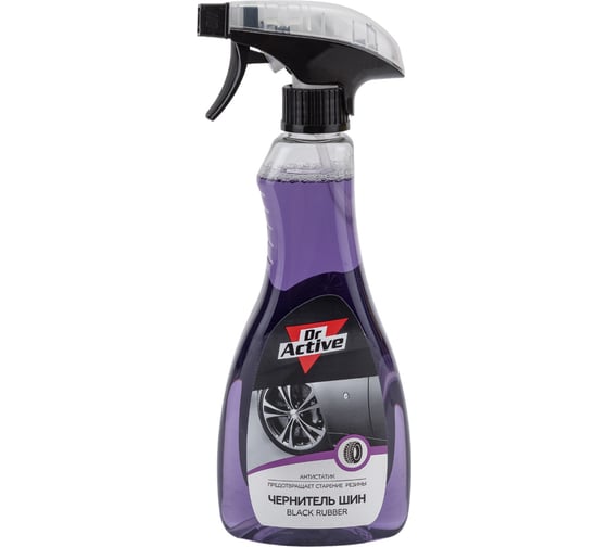 Полироль для шин Sintec Dr. Active Black Rubber, 500 мл спрей 802439