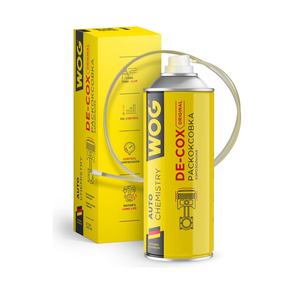 Раскоксовка двигателя WOG DE-COX ORIGINAL 520 мл WGC0375 - выгодная ...