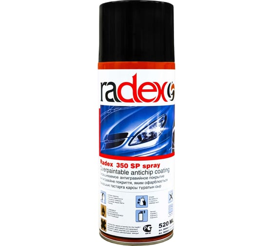 Окрашиваемое антигравийное покрытие RADEX аэрозоль 350SP Radex (12302) 260041N