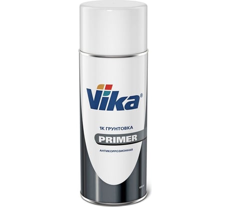 Алкидная грунтовка-праймер VIKA Primer аэрозоль, серая, 520 мл И581