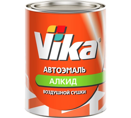 Эмаль VIKA Алкид-60 RAL 3020, 0.8 кг 211176 1