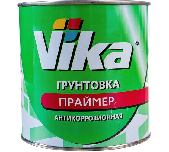 Грунтовка-праймер VIKA Primer антирокоррозионная, серая, 1 кг 200554