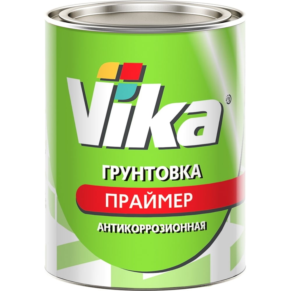 Грунтовка-праймер VIKA Primer антирокоррозионная, черная, 1 кг 200556 ...