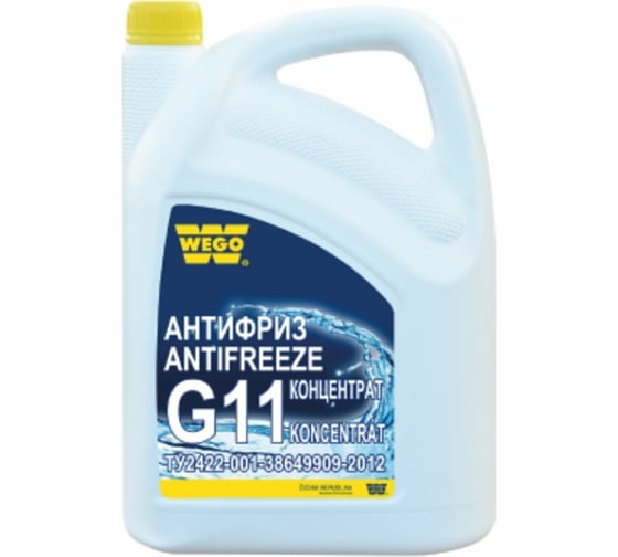 Концентрат, синий антифриз WEGO G11 Ultra 5 кг 4627089060778