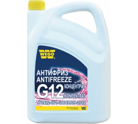 Концентрат, красный антифриз WEGO G12 Ultra 5 кг 4627089060822