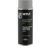 Универсальный акриловый грунт WOLF серый, спрей, 520 мл (8735) 166.0520