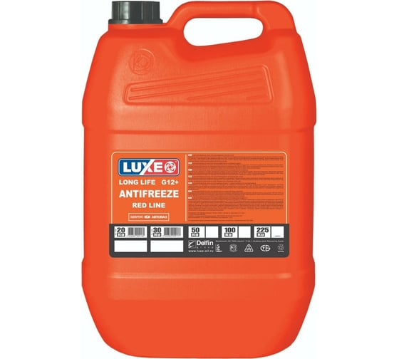 Антифриз LUXE RED LINE красный, 30 л 678