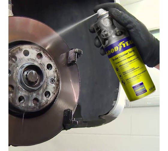 Очиститель тормозов Goodyear, аэрозоль 650 мл GY000726