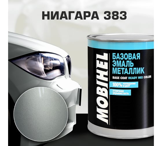 Базовая эмаль MOBIHEL металлик, 383 Ниагара, 1 л 41980102