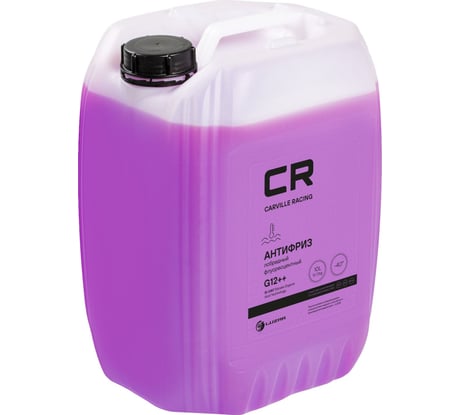 Антифриз CARVILLE RACING лобридный флуоресцентный -40С, Si-OAT, G12++, фиолет., готовый, 10л/10.72кг L2018003
