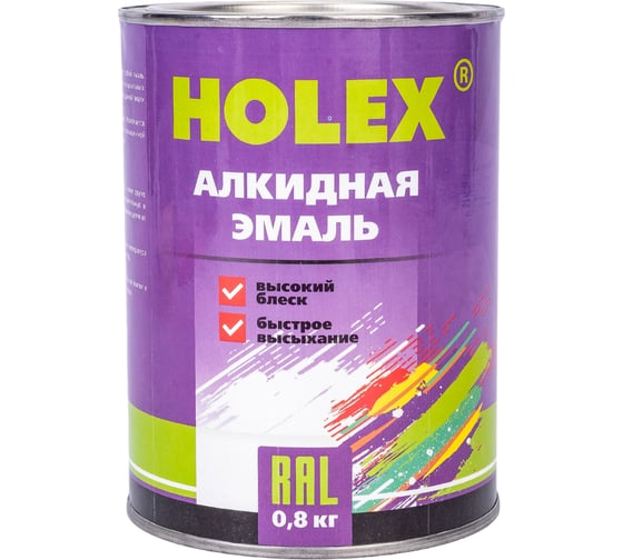 Алкидная автоэмаль Holex 2009 RAL оранжевый глубокий, 0.8 кг HAS-380587