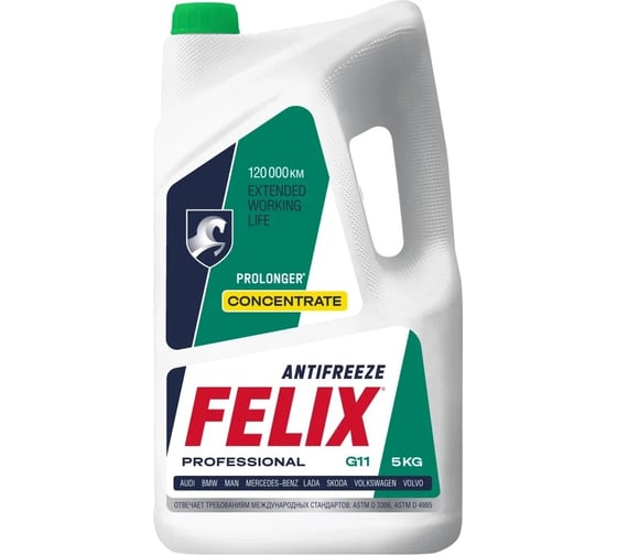 Концентрат антифриза FELIX PROLONGER, в п/э канистра 5кг 430206038