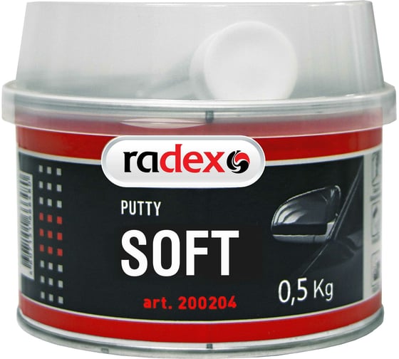 Шпатлевка наполняющая RADEX SOFT 0,5 кг с отвердителем 10101050 1