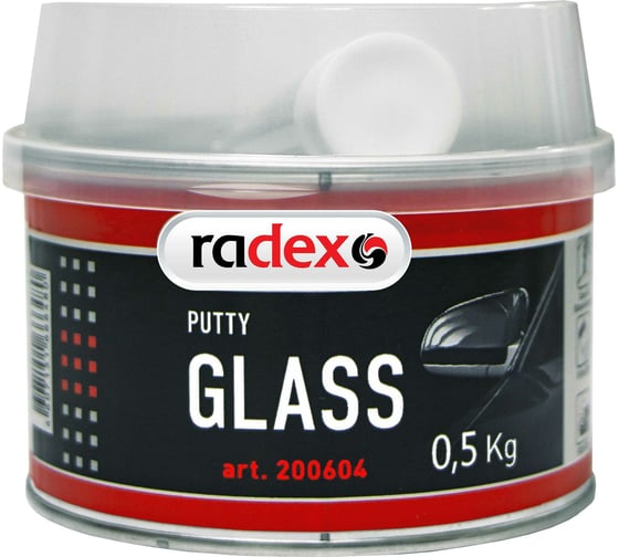 Шпатлевка со стекловолокном RADEX GLASS 0,5 кг с отвердителем 10201050