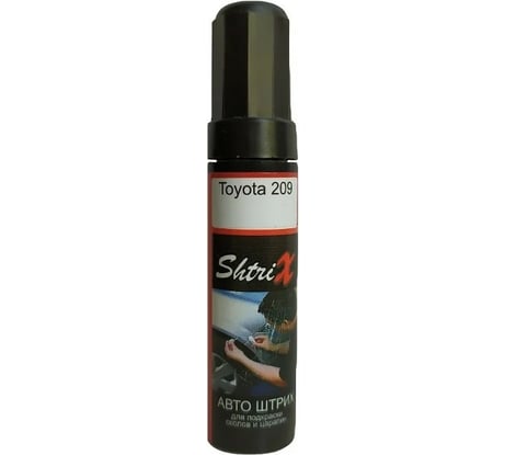 Профессиональный карандаш с кисточкой для удаления сколов и царапин Аэрохим Shtrix Авто штрих 12 мл Toyota 209