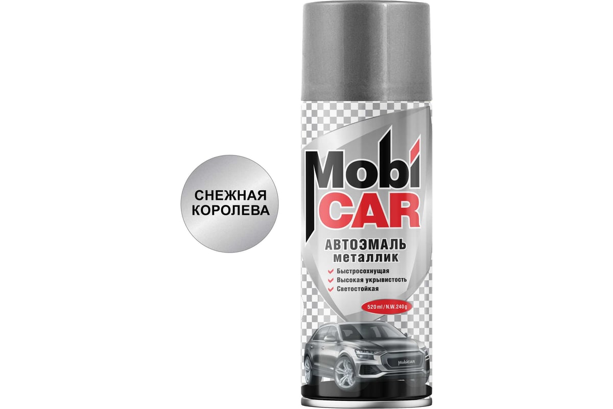 Автоэмаль Mobicar металлик 690 снежная королева, 520 мл 0502-690 MC ...