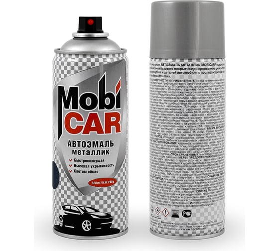 Аэрозольная автоэмаль Mobicar металлик 520 мл 602 авантюрин 0502-602 MC