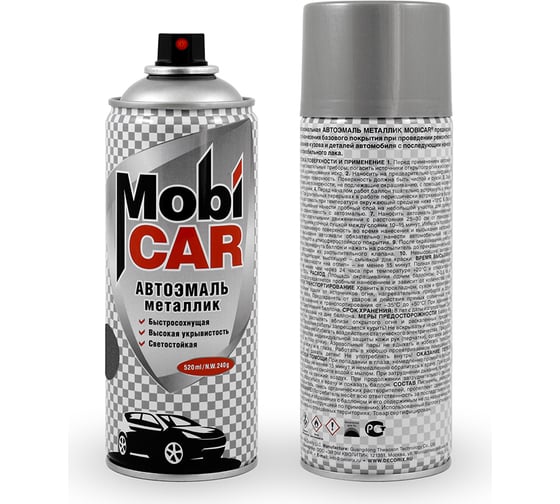 Аэрозольная автоэмаль Mobicar металлик 520 мл 606 млечный путь 0502-606 MC