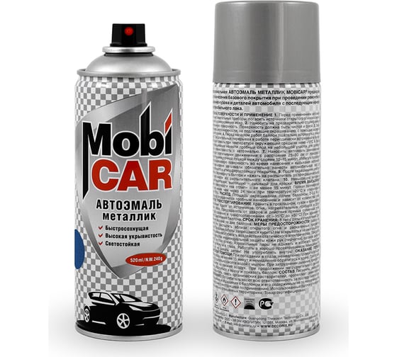 Аэрозольная автоэмаль Mobicar металлик 520 мл 448 рапсодия 0502-448 MC