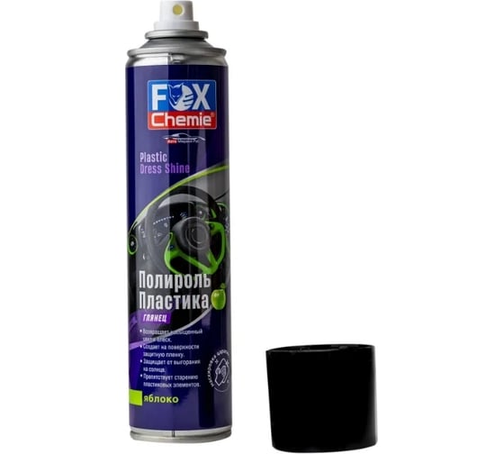Полироль пластика Fox Chemie глянец с ароматом яблока 0,4л LMF47