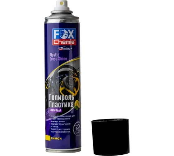 Матовый полироль пластика Fox Chemie с ароматом лимона 0,4л LMF59