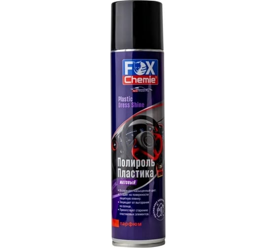 Матовый полироль пластика Fox Chemie с ароматом парфюма 0,4л LMF60 1