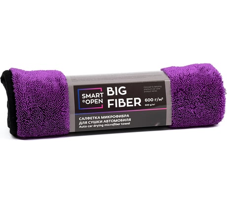 Салфетка для сушки авто Smart Open Big Fiber 50x60 см, микрофибра, 1 шт. 1603012