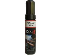 Профессиональный карандаш с кисточкой для удаления сколов и царапин Аэрохим Shtrix темная комета 12 мл Renaul KNA