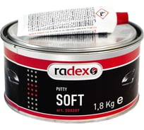 Шпатлевка полиэфирная наполняющая Radex SOFT с отвердителем 1,8 кг (12302) 200207