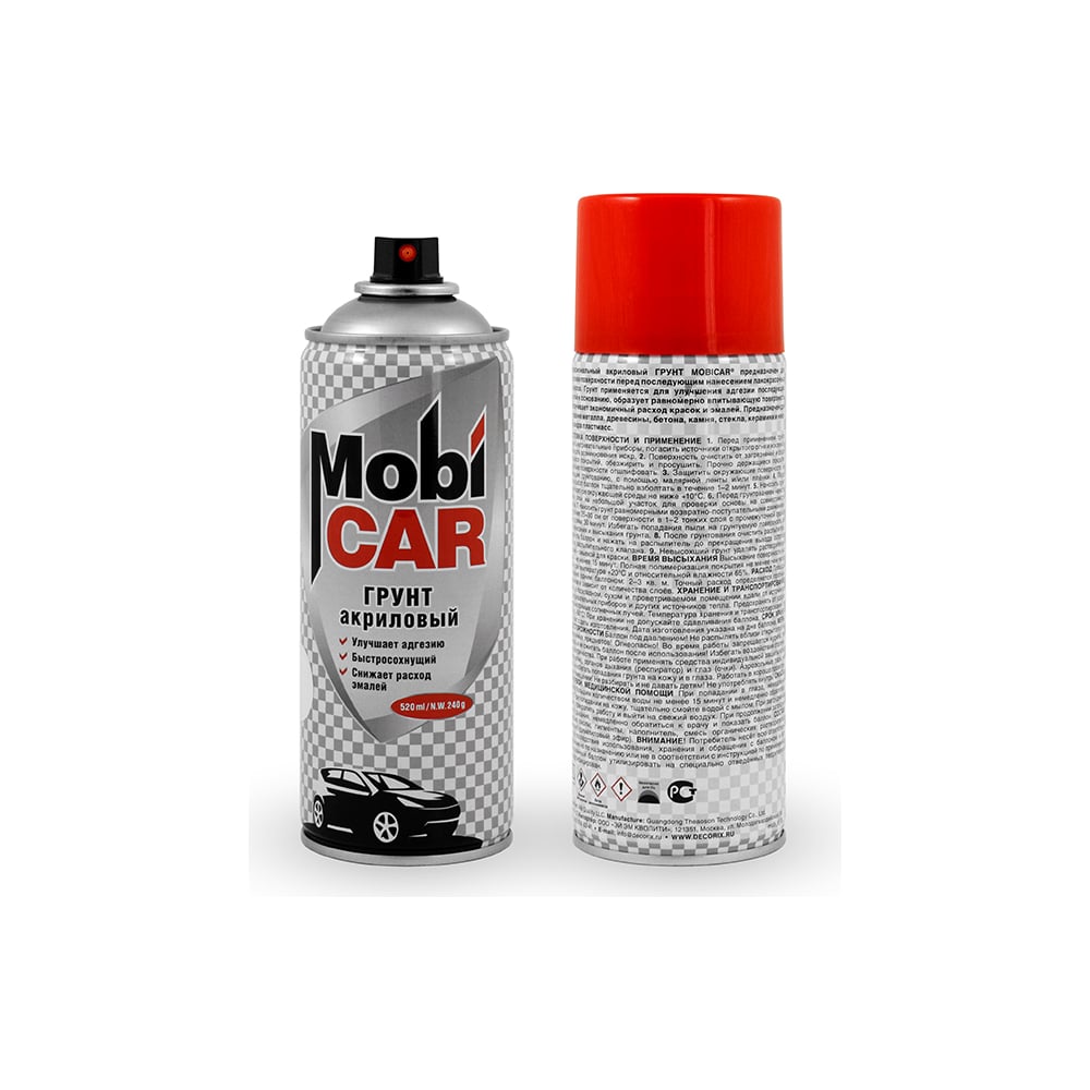 Акриловый грунт mobicar 520 мл черный 0504-02 mc