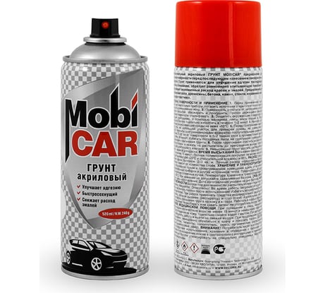 Акриловый грунт Mobicar 520 мл черный 0504-02 MC