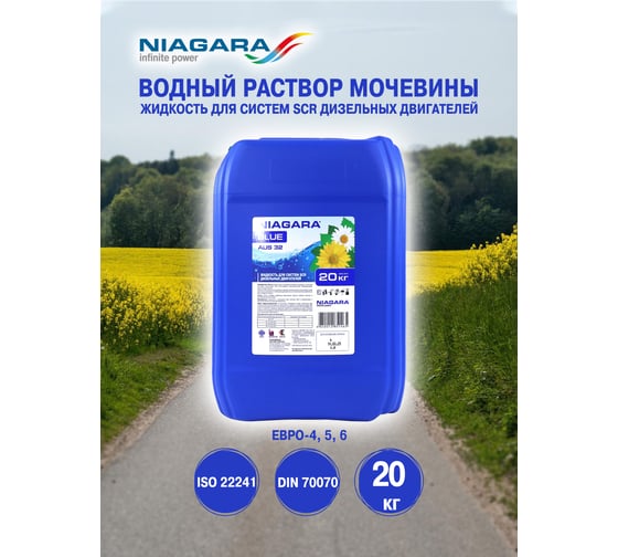 Жидкость NIAGARA ЕВРО-4/5/6 ниагара, 20 л, мочевина 001008000013