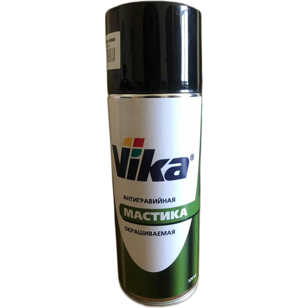 Антигравийная мастика VIKA окрашиваемая, черная, 0.52 л 18-000029 ...