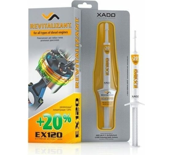 Гель для дизельного двигателя XADO EX120 8 мл XA 10034