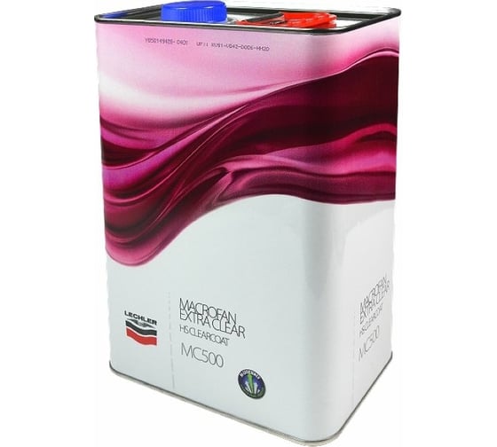 Лак Lechler 2К MACROFAN HS EXTRA прозрачный, 4 л MC500L4