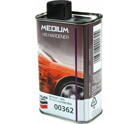 Отвердитель Lechler HS STANDARD HARDENER универсальный, 0.2 л 00362L0.2