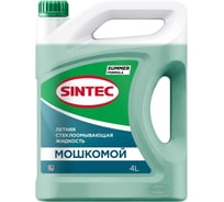 Стеклоомывающая жидкость Sintec летняя Мошкомой, 4 л 900380