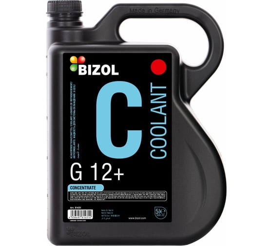 Антифриз Bizol Coolant G12+, 5 л 81431