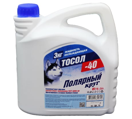 Охлаждающая жидкость NIAGARA Тосол Полярный круг А40М 3 кг 002003000007