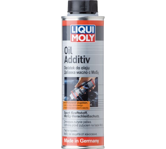 Антифрикционная присадка в моторное масло LIQUI MOLY Oil Additiv с дисульфидом молибдена, 0.3 л 8342
