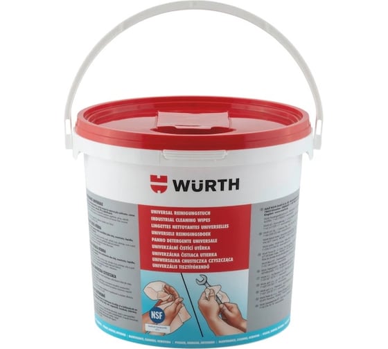 Влажные протирочные салфетки Wurth 90 шт. 089090090