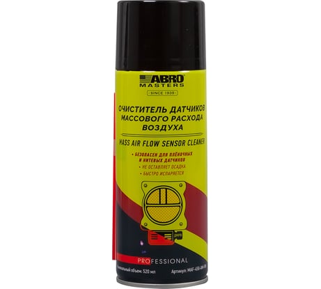 Очиститель датчиков массового расхода воздуха ABRO 450 мл MAF-450-AM-RW