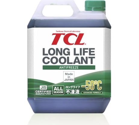 Антифриз TCL LLC -50C зеленый, 4 л арт. LLC01229 19478