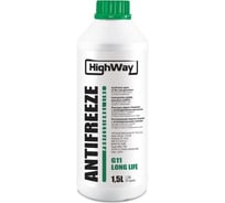 Антифриз HighWay ANTIFREEZE концентрат LONG LIFE G11, зеленый, 1.5 л 10024