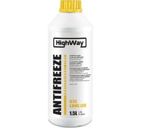 Антифриз HighWay ANTIFREEZE концентрат LONG LIFE G13, желтый, 1.5 л 10025