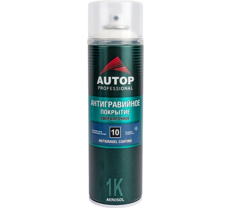 Антигравийное покрытие сверхпрочное AUTOP Professional №10, белый, аэрозоль 650 мл ATP-A07318