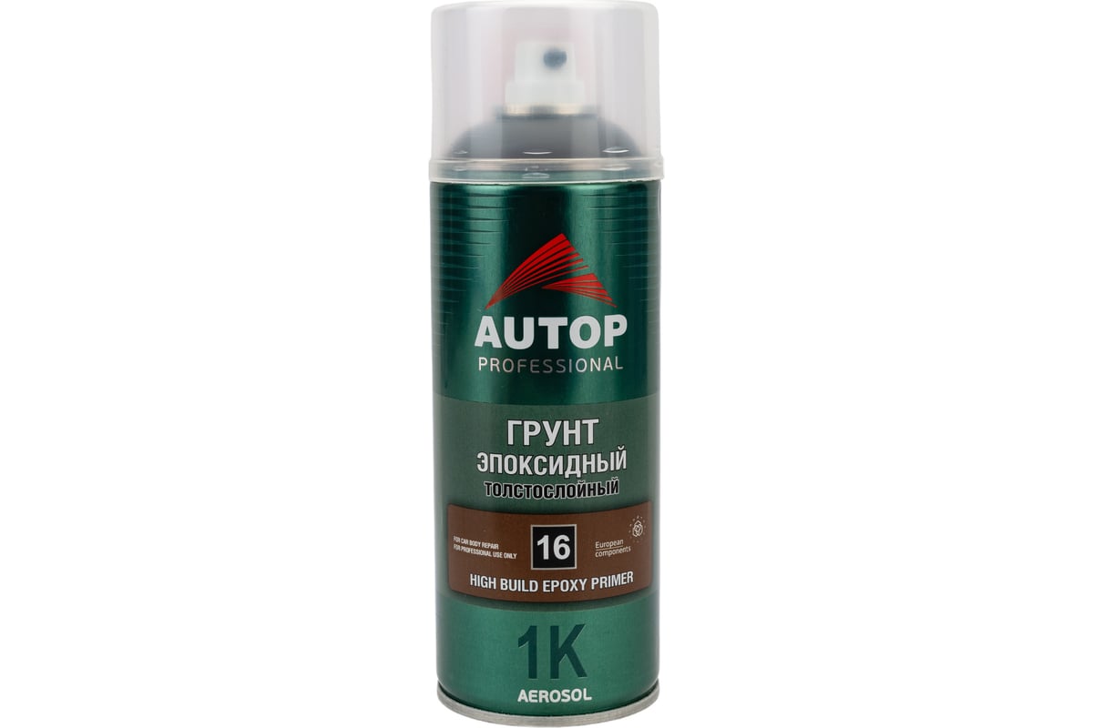 Грунт эпоксидный толстослойный autop professional No16, серый, аэрозоль 520 мл atp-a07233