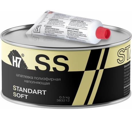 Полиэфирная наполняющая шпатлевка H7 Standard Soft 0,5кг 383212
